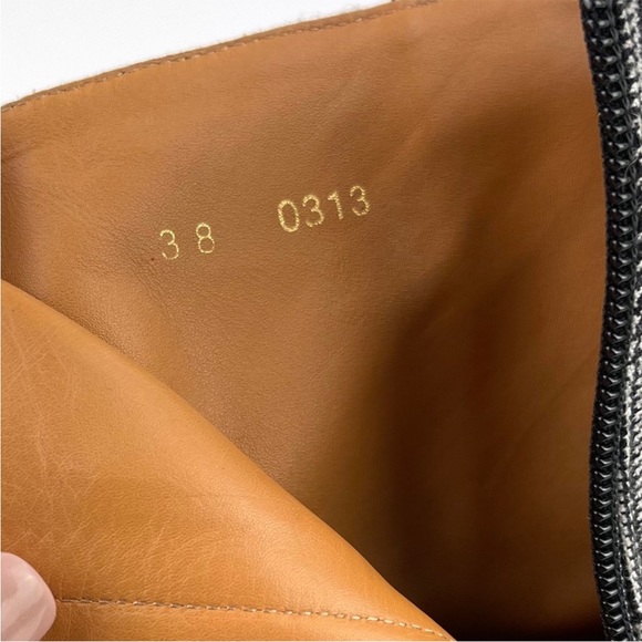 CLERGERIE Belent Wedge Boot Glen Plaid Black White ❤️ houndstooth - Picture 10 of 12